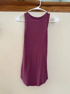 a new day Ribbed Crewneck Tank Top - Plum